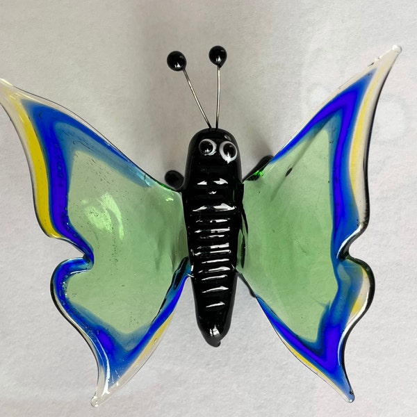 Handgeblazen Miniatuur Monarch Vlinder Beeldje | Vlinder Cadeau voor Vrouwen, Moeder, Haar, Tieners | Vlinder Standbeeld Display Ornament |