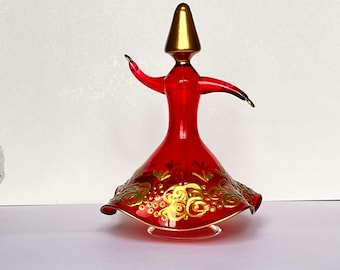 Glassblowing Whirling Derwish | Mevlana Rumi Semazen Figure | Sufi Whirling Dervish Decor | Mystic Sufistic Gift | Ramadan Home Decoration |