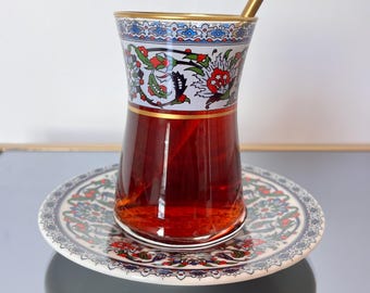 Handmade Tea Cup Set | Küche Geburtstagsgeschenk für Frauen, Frau | Teegläser Set von 6 | Hochzeit Favor Geschenke für Tee-Liebhaber |