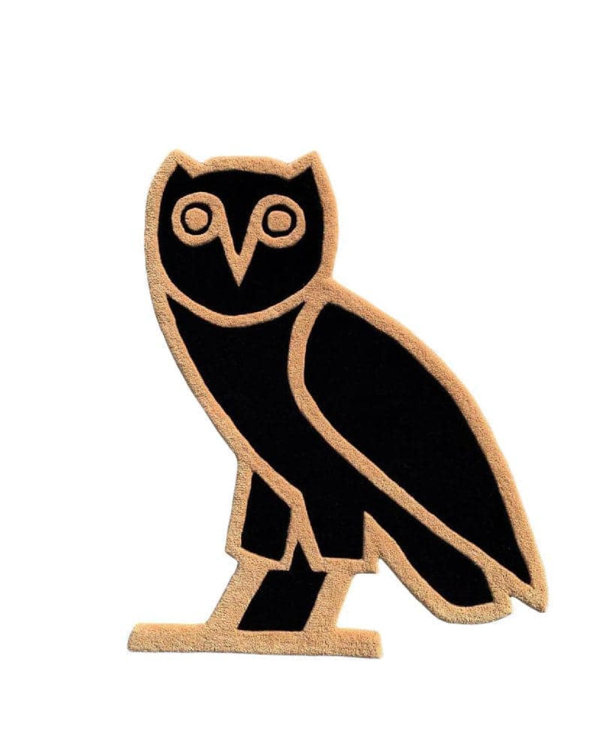 Ovo Rug Ovo Owl Rug | Hand-tufted Wool Area Rug, Black & Beigemasroor Carpet - Etsy