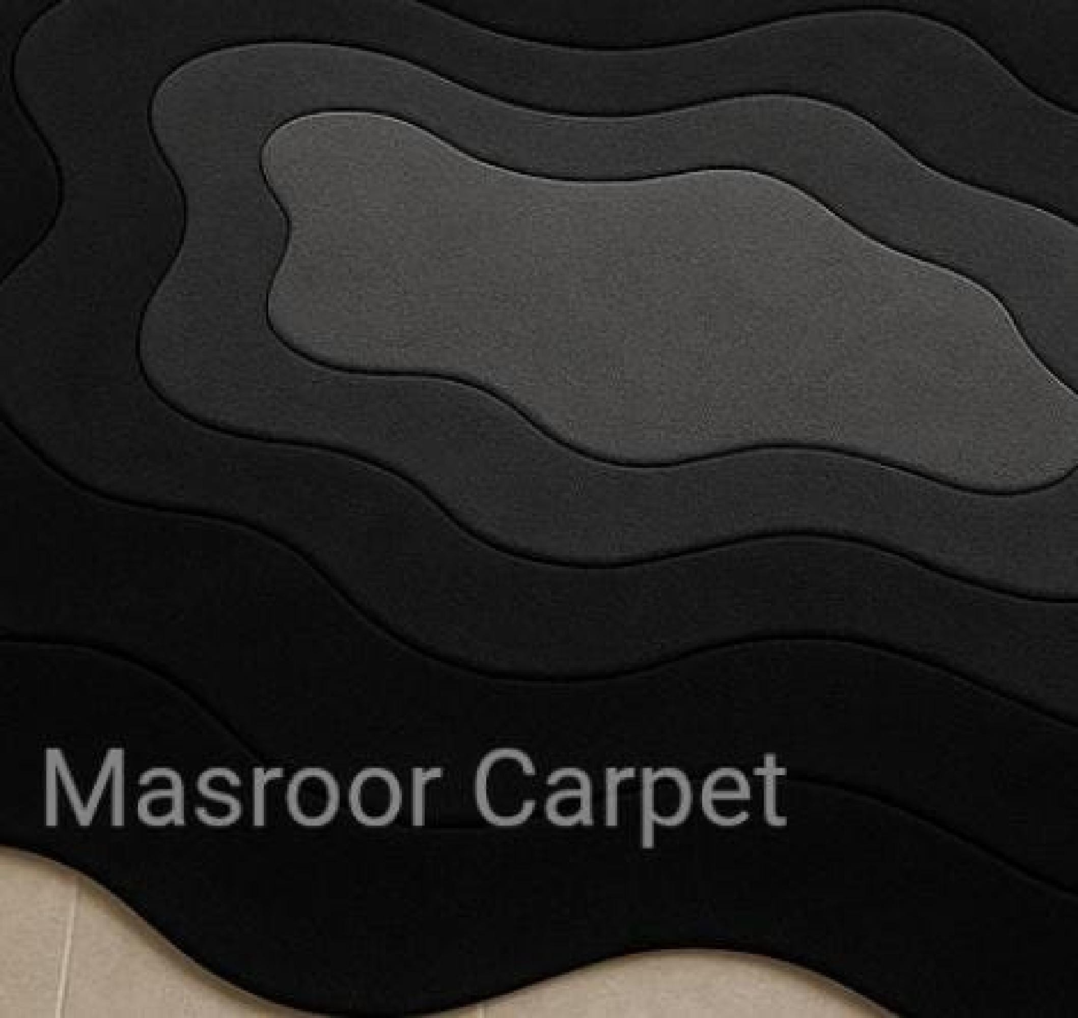 9x12 Tufted Area Rug: Modern Layered Wave, Organic Black Gray Gradient ...