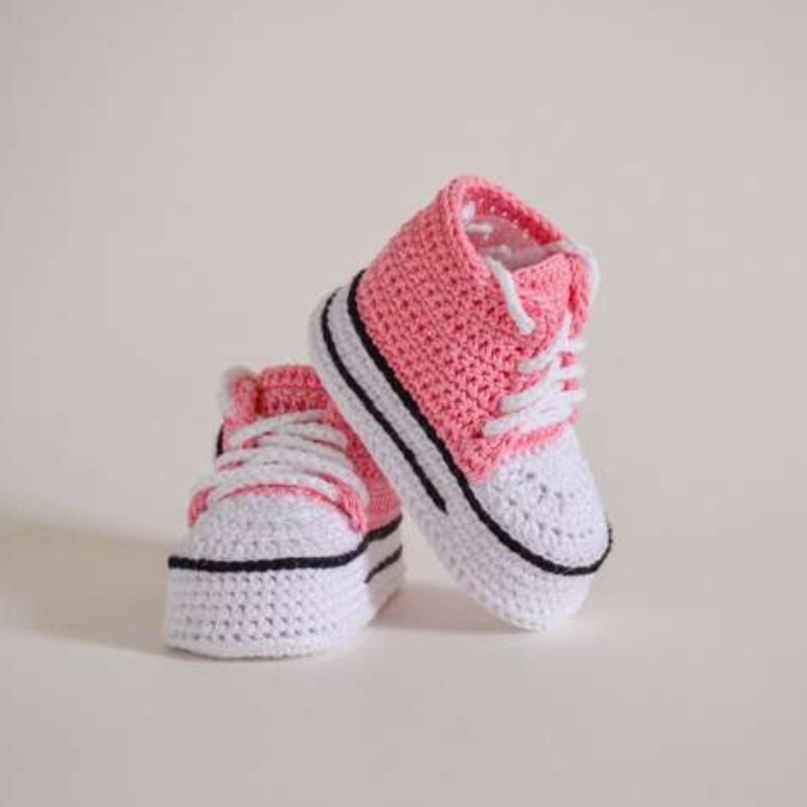Crochet Baby Sneakers Pattern PDF – Easy Converse-style Booties ...