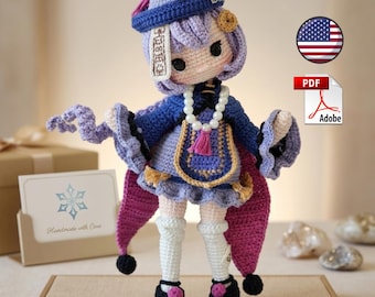 Qiqi Amigurumi Crochet Pattern PDF | Detailed Anime Doll Tutorial | Chibi Doll Crochet Guide | Digital Download | English Version