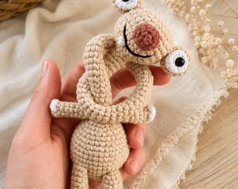Sid Sloth Crochet Pattern PDF | Funny Amigurumi Hanging Toy | Cute Crochet Animal Digital Download