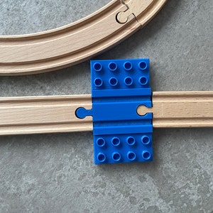 Lego Duplo compatible wooden train plate