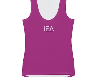 Womens Tank Top Workout Gym Fitness Yoga Athletic Slim Fit Lightweight Active Wear Sports Training Purple IronEdge