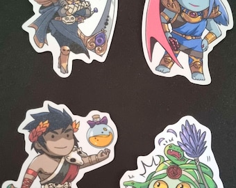 Hades Stickers - Zagreus, Dusa, Megaera, Thanatos