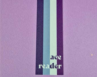 Asexual Pride - Ace reader bookmark