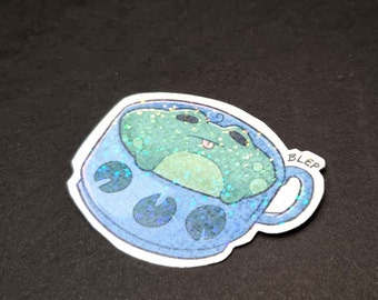 Blep Frog Sticker