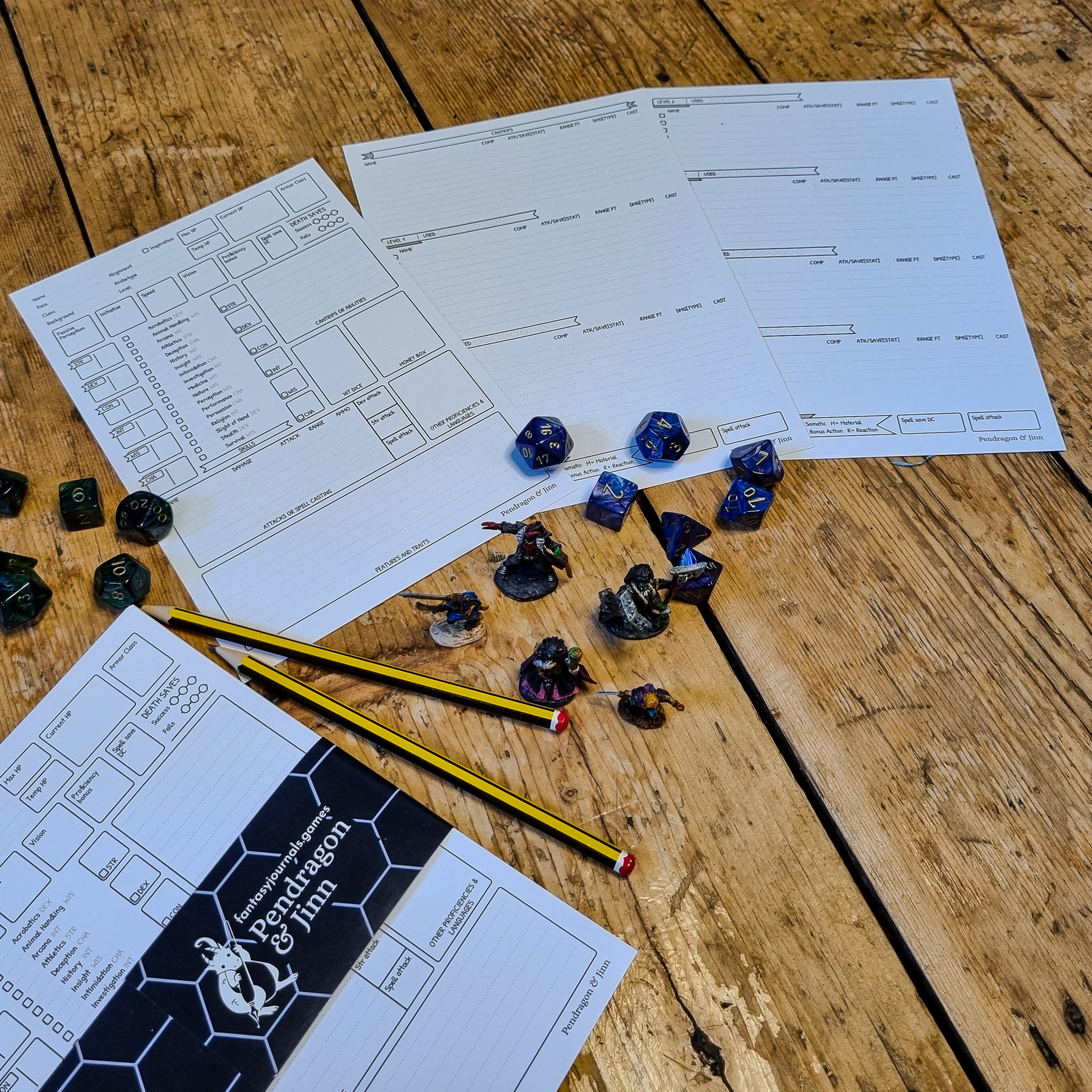 Laminated D&D Character Sheet Dry Erase D and D Character Sheet