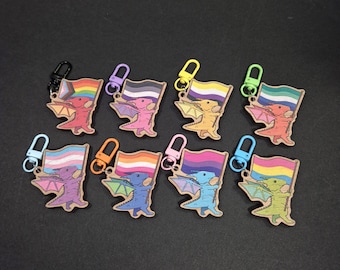 Pride Dragon LGBTQIA+ Keychains