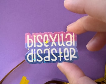Bisexual Disaster Holographic Sticker