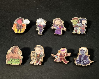 Baldur's Gate 3 Wooden Pins