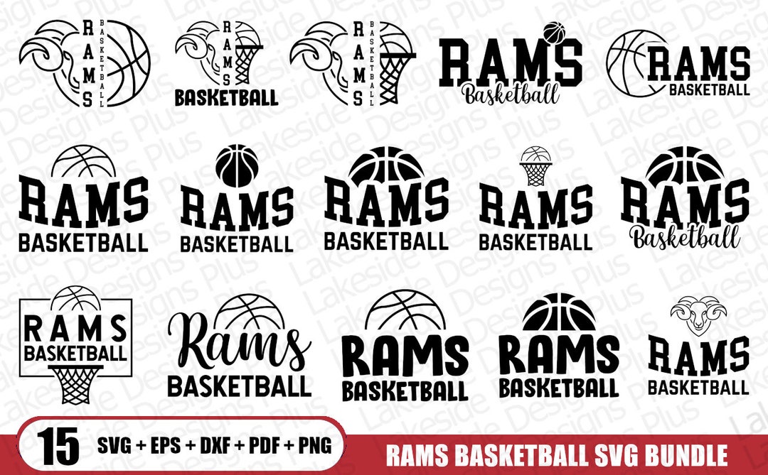 Rams Basketball SVG, Rams Basketball Svg Dxf Png Eps Pdf Bundle, Rams ...