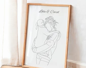 Custom One Line Dog-Custom Pet Portrait from Photo-Dog Line Art-Continuous Line Drawings-Dog Portrait-Dog Tatto-Pet Loss Gift-Dog Memorial