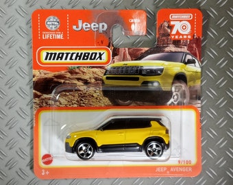 Matchbox Jeep Avenger zeldzaam verzamelbaar miniatuurmodel schaal 1:64 cadeau idee gratis verzending