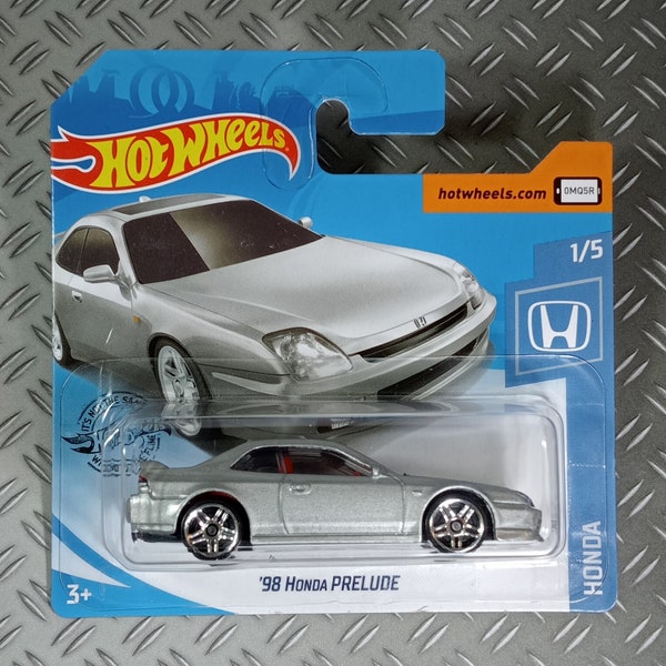 hot wheels 98 Honda Prelude rare collectible miniature model 1/64 scale gift idea with free shipping