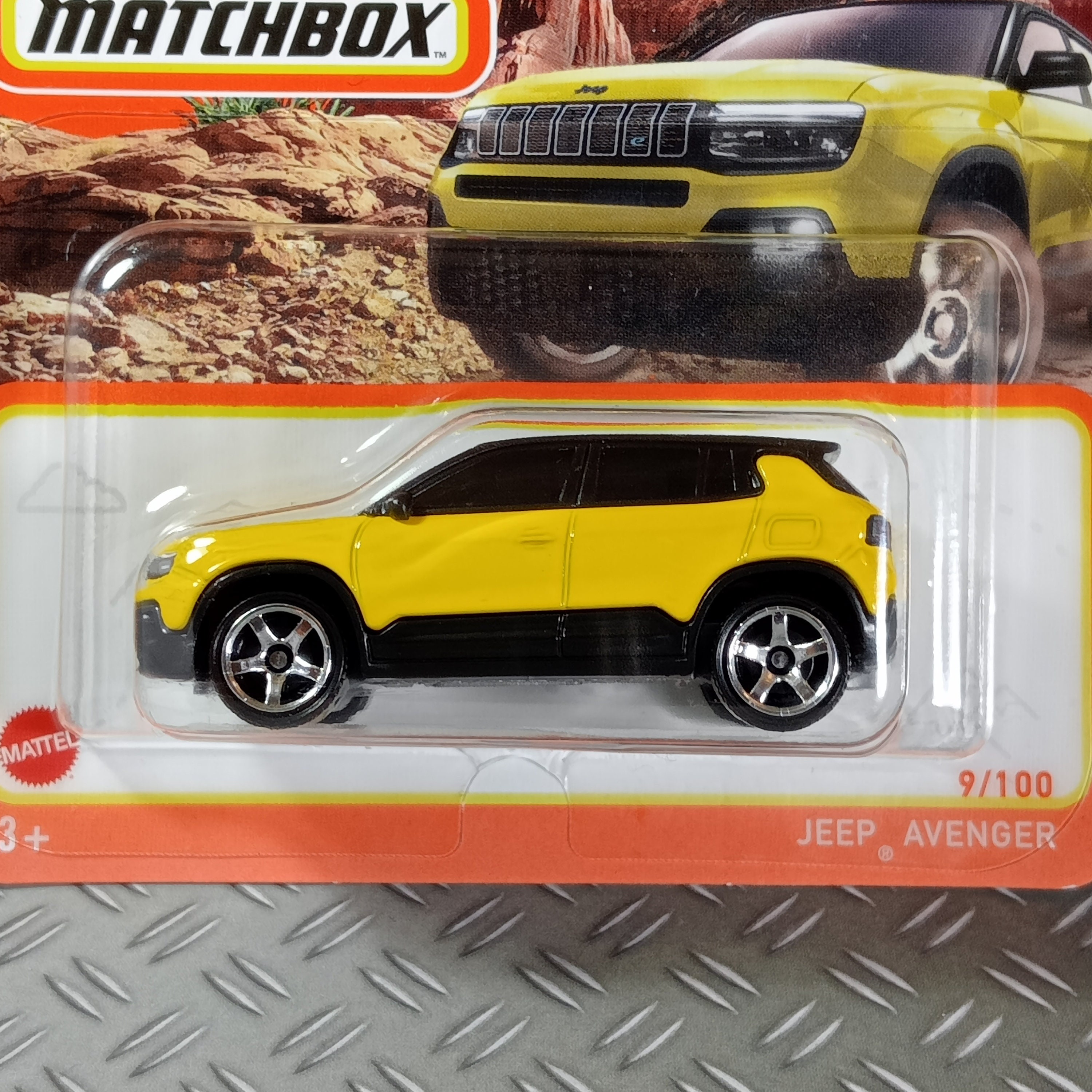  Matchbox Jeep Avenger, Yellow 9/100 : Toys & Games