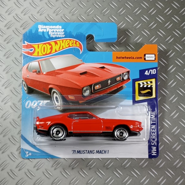 Hot wheels Mustang Mach 1 rare collectible miniature model 1/64 scale gift idea with free shipping