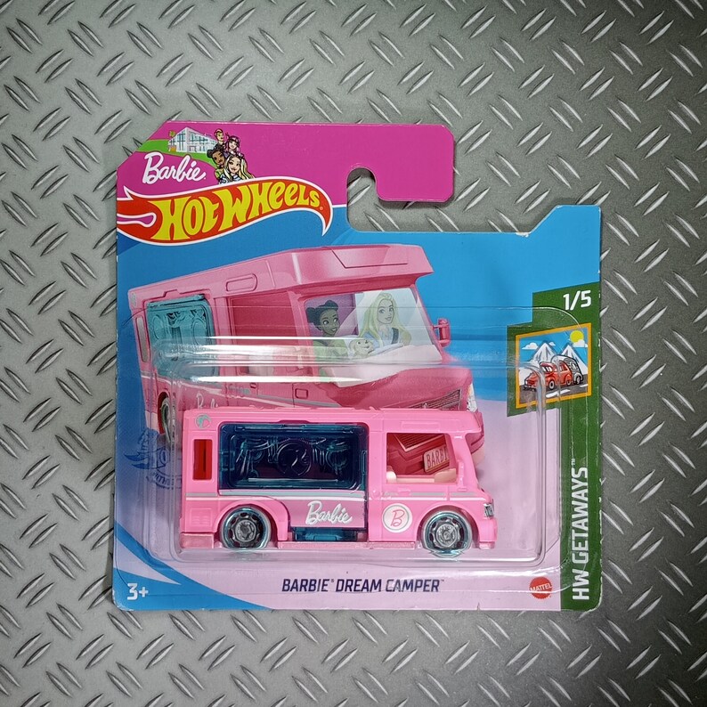 Hot Wheels Dreams Camper Barbie Rare Collectible Miniature Model 1.64 Scale Gift Idea With Free