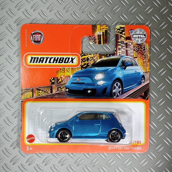 Matchbox 2019 FIAT 500 turbo rare collectible miniature model 1:64 scale gift idea with free shipping