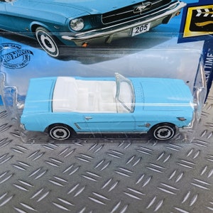 Hot Wheels '65 Ford Mustang Convertible - 1:64 Scale Diecast Car, Maroon, Walmart Exclusive