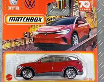 Matchbox Volkswagen EV 4 modèle miniature de collection rare à l'échelle 1/64 idée cadeau avec livraison gratuite