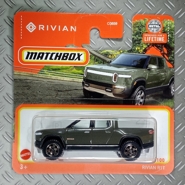 Matchbox Rivian r1t rare collectible model miniature 1/64 scale car gift idea with free shipping