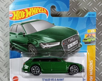 Hot Wheels 17 Audi RS 6 avat rare modèle miniature de collection échelle 1:64 idée cadeau livraison gratuite