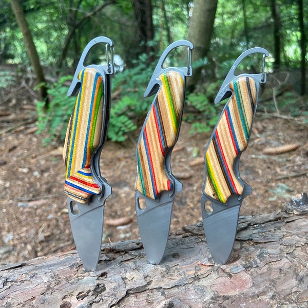 Camping Knife made out of old Skateboards