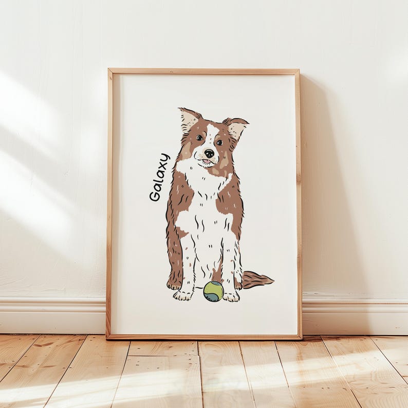 Hand Drawn Pet Portrait | Custom Dog or Cat Art (digital Download) - Etsy