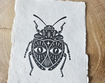 Jewel Beetle Art Print: Limited Edition Cotton Paper Entomology Bug Art