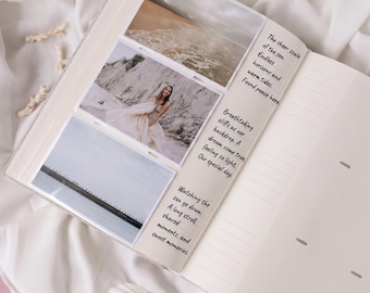 Large Personalized Adventure Book – Linen Travel Photo Album for 300 Memories