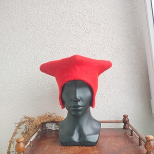 Canterbury Wool Hat for Historical Reenactment, 16th Century Tudor Felt Hat image 16