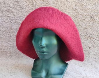Medieval Pilgrim Hat – Handmade Wool Felt Hat for Historical Reenactment