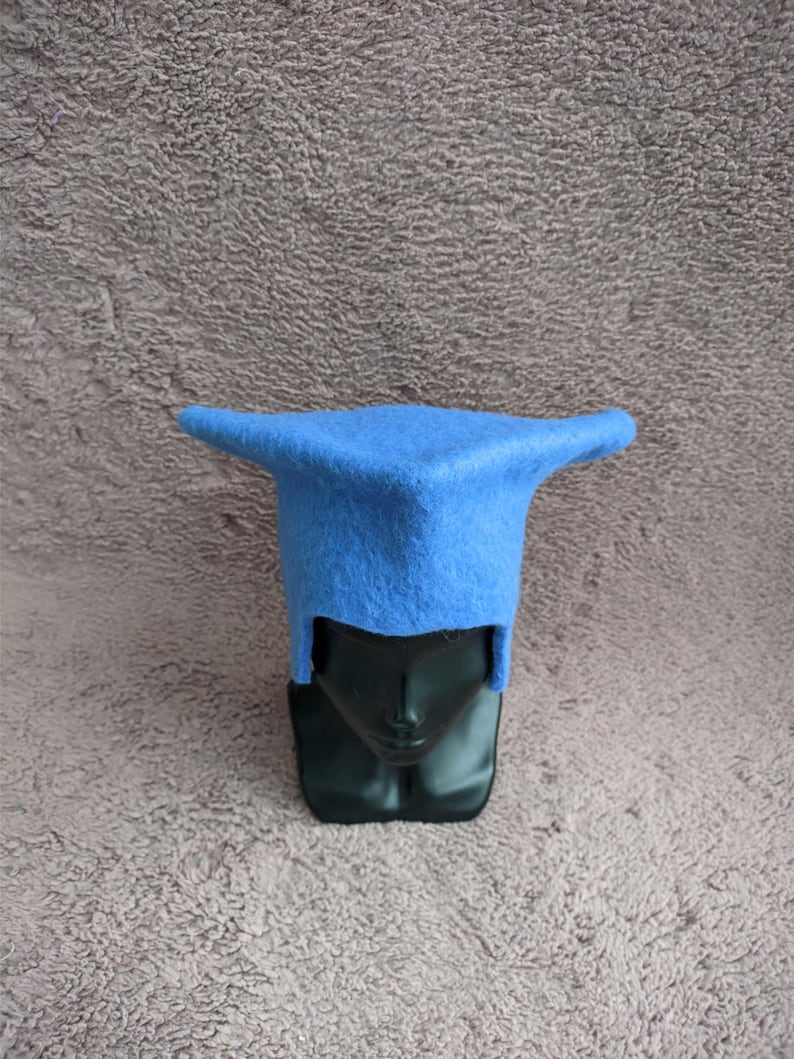 Canterbury Wool Hat for Historical Reenactment, 16th Century Tudor Felt Hat image 17