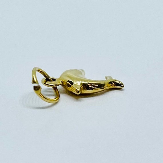 Gold Tiny Dolphin Charm - image 5