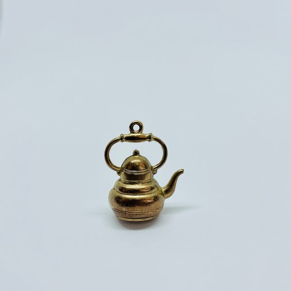 Gold Kettle Charm