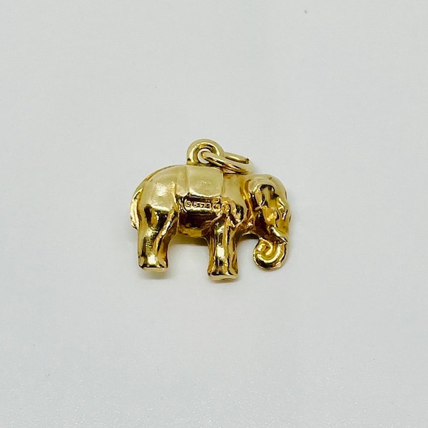 Gold Elephant Charm