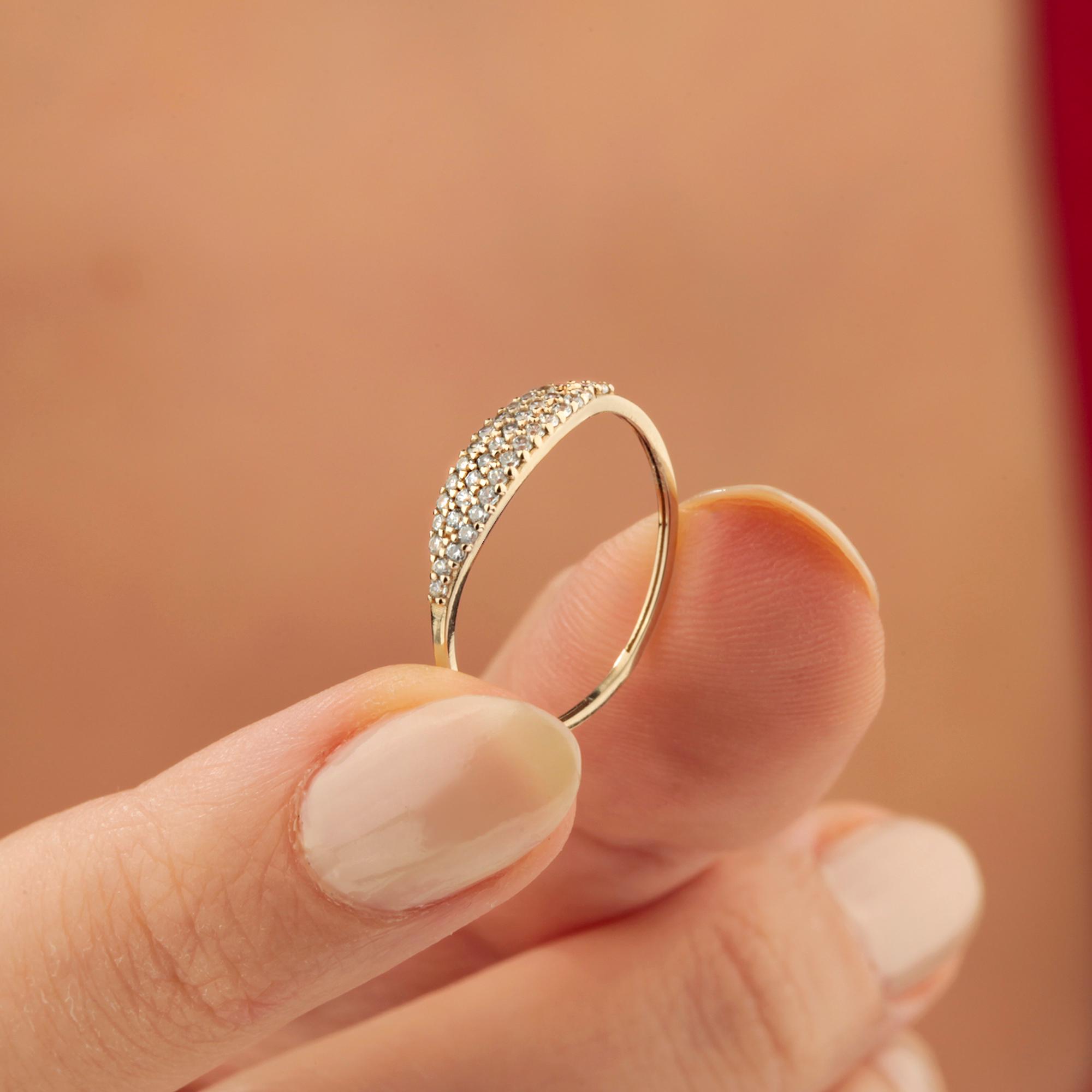 Pinky diamond ring Etsy