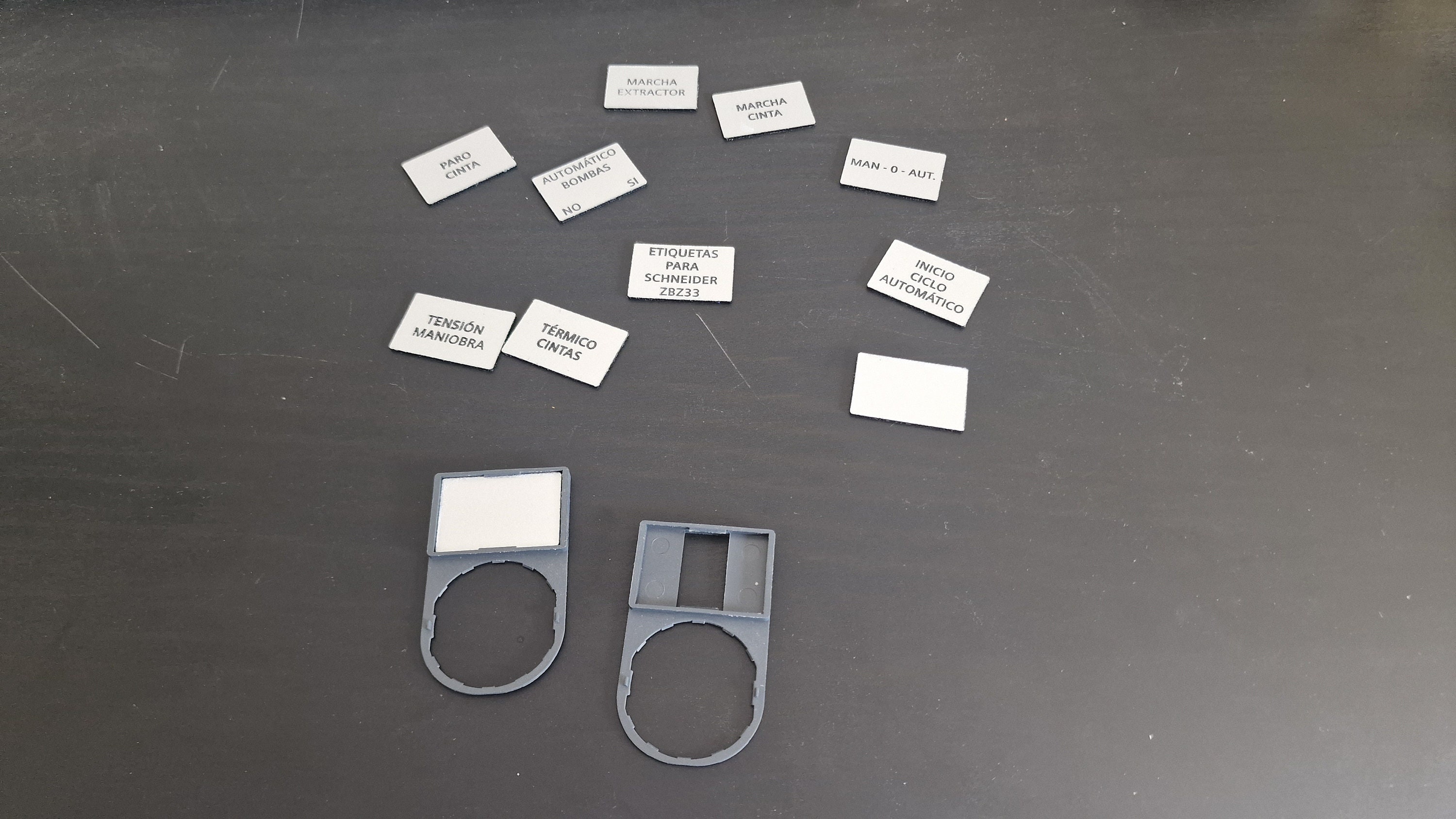 Etiquetas para portaetiquetas Schneider ZBZ33. Portaetiquetas no ...