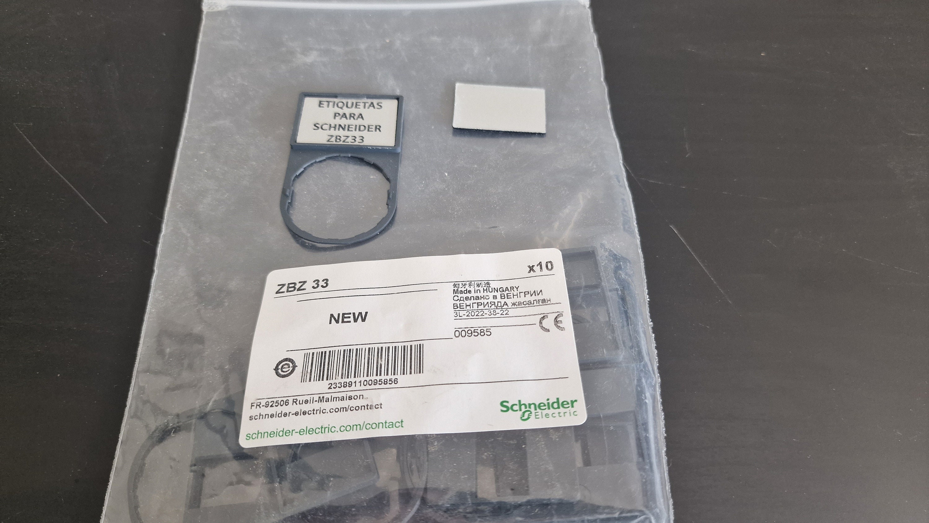 Etiquetas para portaetiquetas Schneider ZBZ33. Portaetiquetas no ...