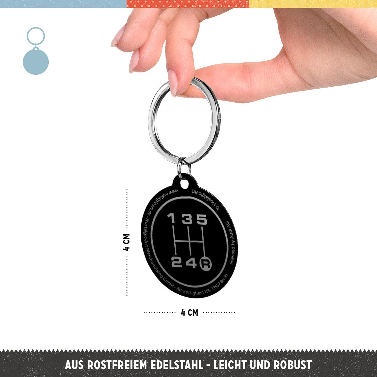 Nostalgic-Art Retro Keyring Round Citroen - Speedometer