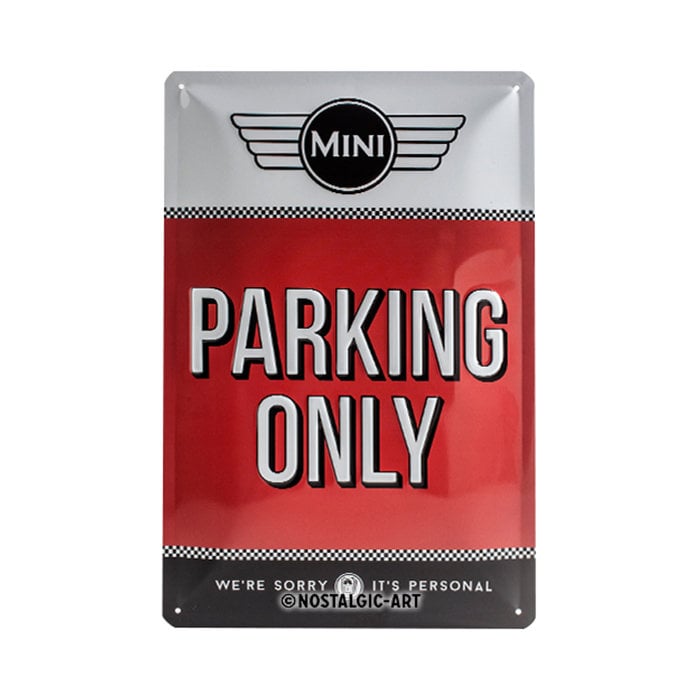Mini Cooper Round Sign - Classic Car Garage Plaque - Quality Print - 3 Sizes In 2 Finishes - It's Perfect For - Foto 3