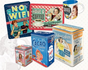 Nostalgic-Art Retro metalen bord, 20 x 30 cm, HARIBO – Packung ... das schmeckt – Cadeau idee voor snoepkonten, Official License Product (OLP), van metaal, vintage design