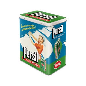 Persil - Pojemnik na pranie na sznurku w stylu retro, metalowy, 3 l