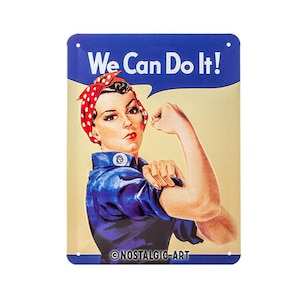 Nostalgic-Art metal sign approx. 6 x 8 in We can do it wall decor retro gift for fans, collectors, garage wall decor, vintage gift, OLP