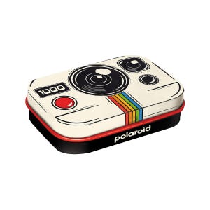 Polaroid - Vintage Camera Retro-Pillendose aus Stahlblech, 6 x 4 cm