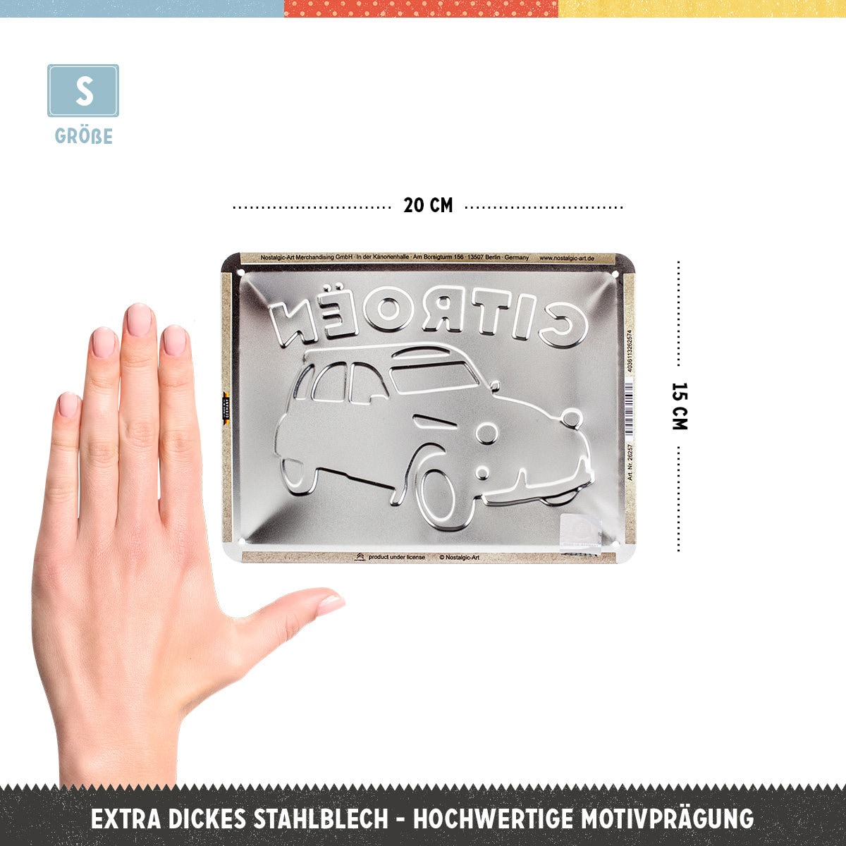 Targa Retr&ograve; Ducati 60 Pin Up - Metallica 15x20cm, Licenza Ufficiale, Design Vintage