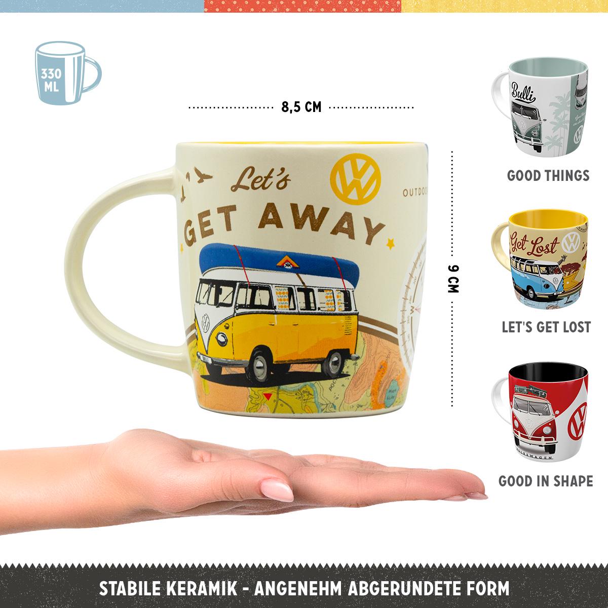 Nostalgic-Art Retro koffiemok, 330 ml, Ford Mustang – 1969 Mach 1 Blue – Cadeau idee voor Ford fans, mok van keramiek, vintage design Nostalgic-Art Retro koffiemok, 330 ml, Ford Mustang – 1969 Mach 1 Blue – Cadeau idee voor Ford fans, mok van keramiek, vintage design